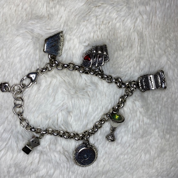 BRIGHTON LAS VEGAS State Silver Charm BRACELET - Picture 2 of 2